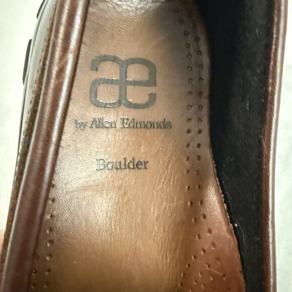 Allen Edmonds Boulder Venetian Driving Moccasin Loafer Black Brown Mens 11 - Picture 10 of 11